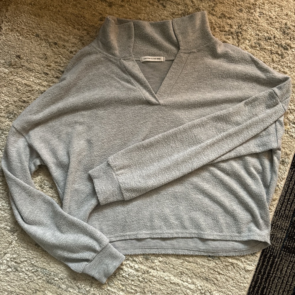 grey sweater
